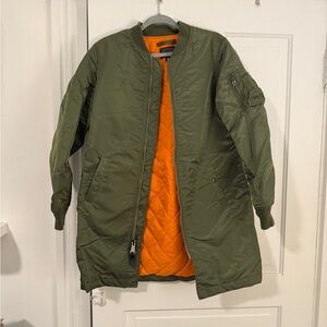 Alpha Industries Olive Green Bomber Jacket